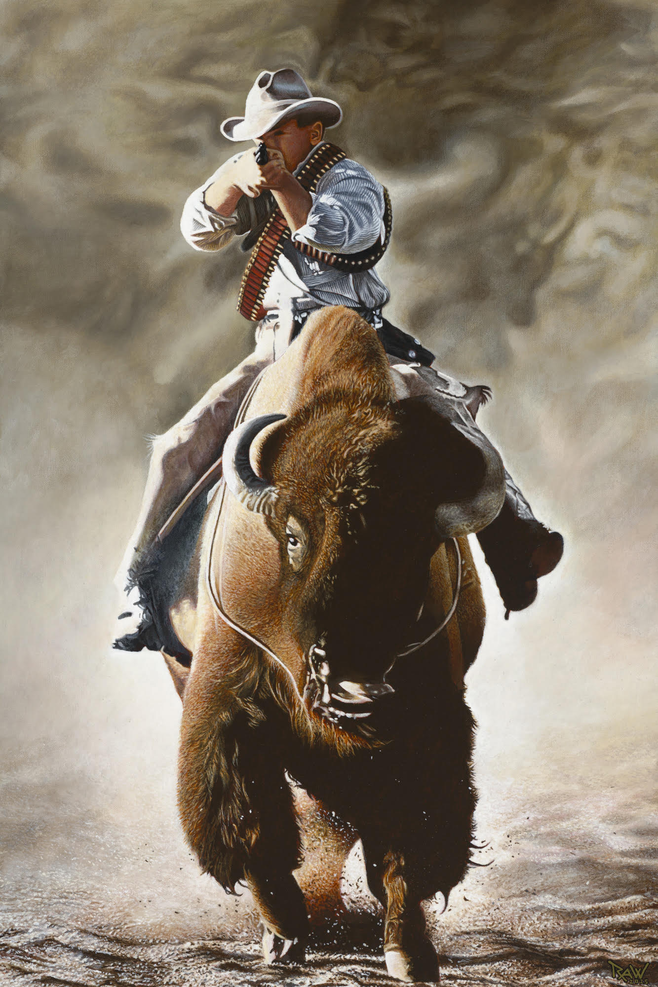 Staring Down the Barrel of a Bison